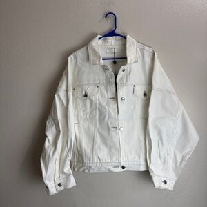 Karl Kani Vintage Denim White Oversized Jacket Size 2 Y2K